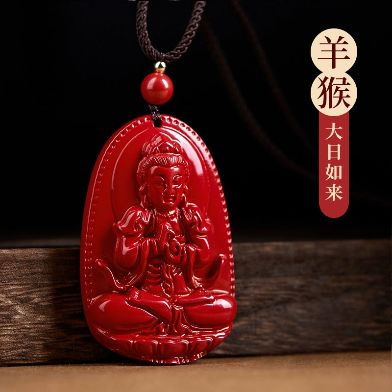 Manjushri Cinnabar Natal Buddha Female Natal Year Shou Shen Man Body Character Mother