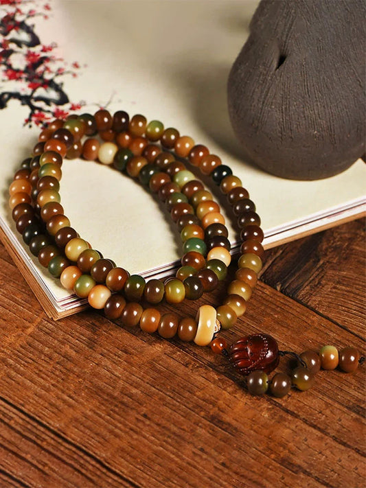 Dunhuang Tianhua Bodhi 108 Handheld String bracelet men and women Buddha beads rosary hand Neck Bodhi seed