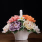 Ceramics "Flower Wealth" Peony Flower Piece "Office Customer" Desktop "Product" Product "