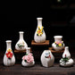 Italian ceramic small vase Feel small Coffee table desktop flower arrangement dried flower water Flower ware Home Furnishing