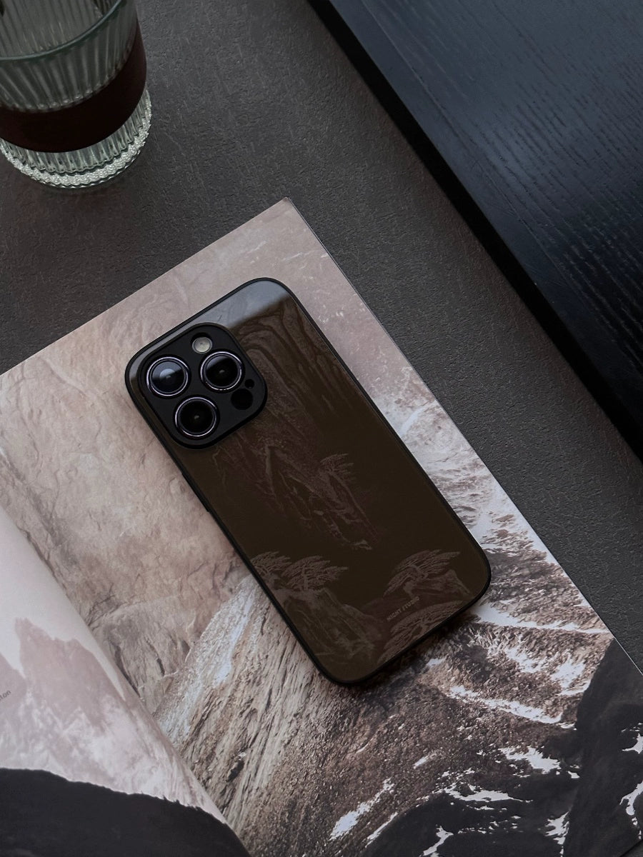 Night Studio Natural Mountain Tree Brown Phone Case