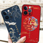 Phoenix Pattern Waterproof Phone Case for iPhone