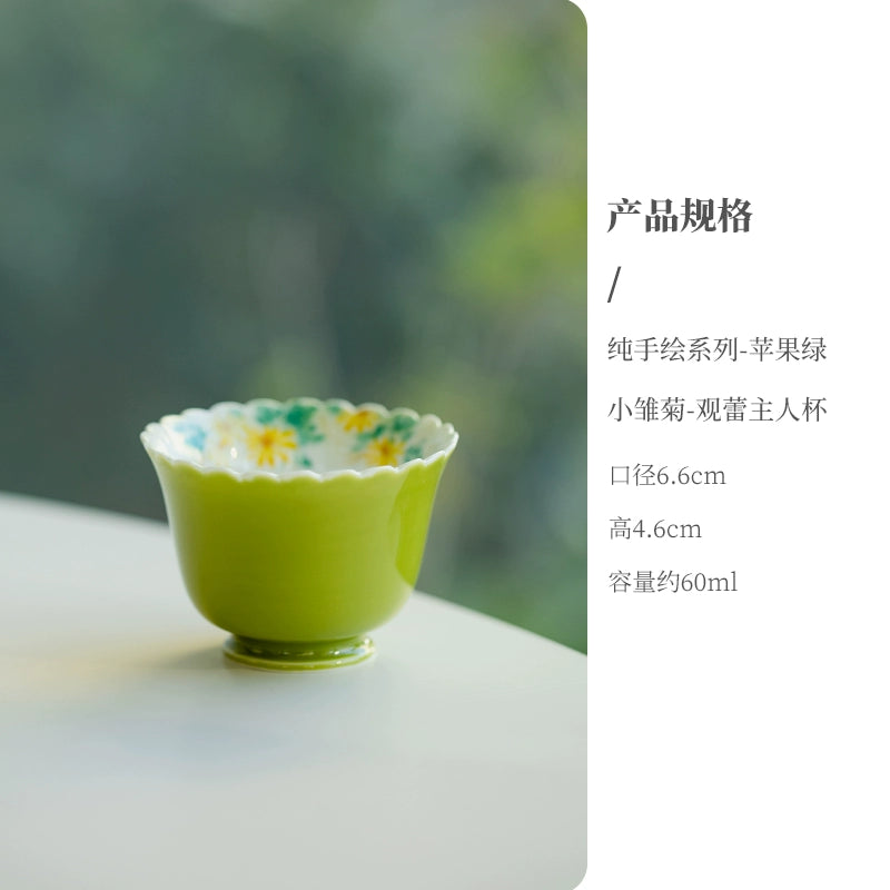 Fruit Hand Small Chrysanthemum Master Cup Tasting Cup Human Cup Kung Fu Tea Set Drinking Tea Cup