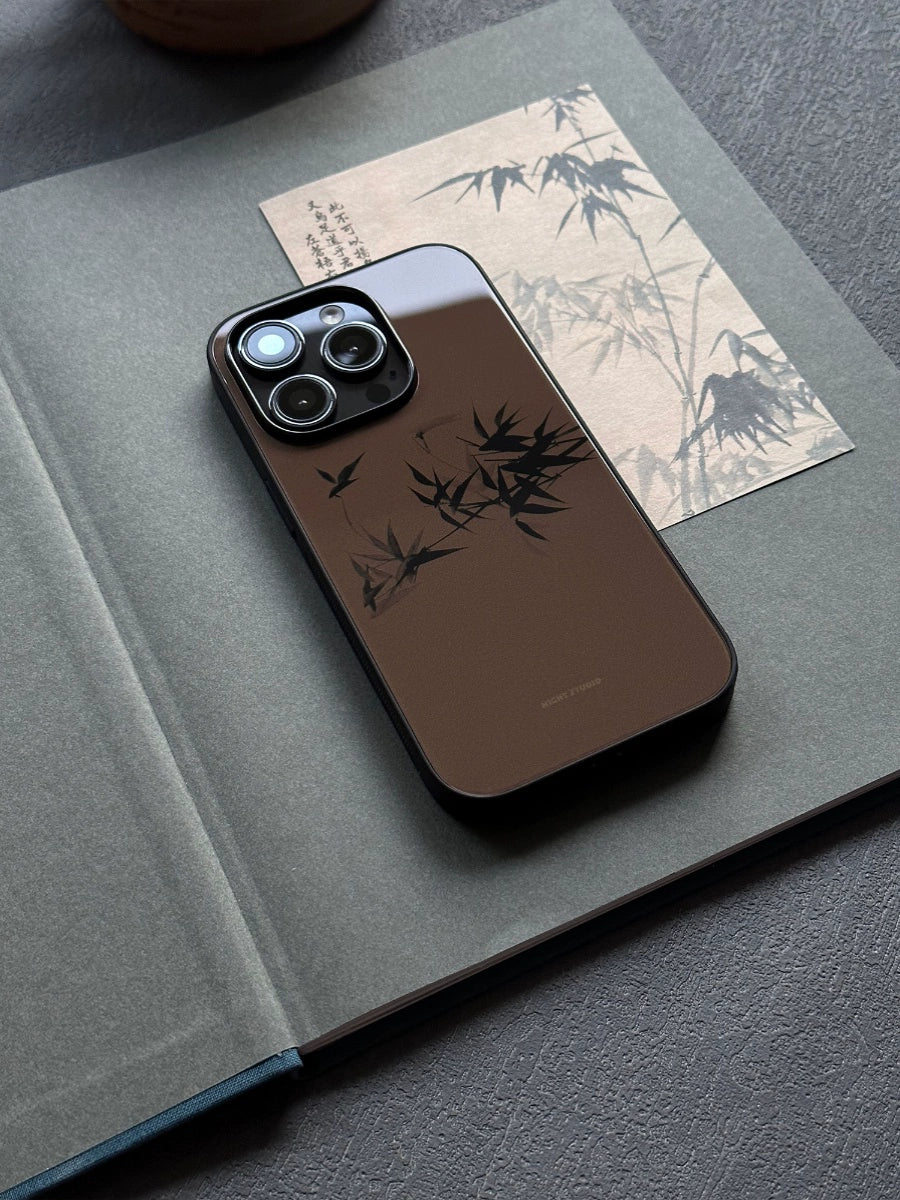 Night Studio Vintage Bamboo Brown Phone Case