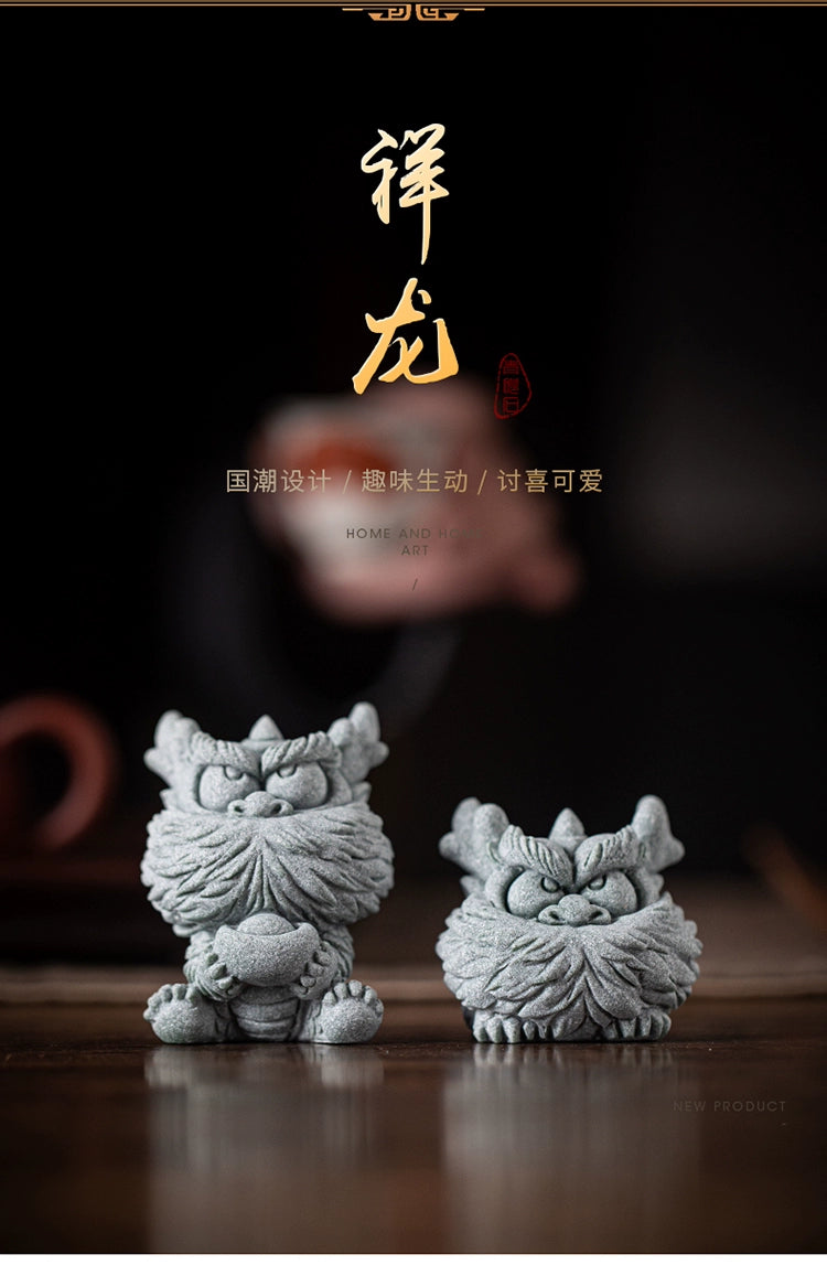 The little god of the meaning is to send a package of tea and tea, and this piece can be used as a zodiac sign.