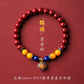 Cinnabar bracelet women's official flag shop natal year year gold cinnabar hand purple gold sand beads