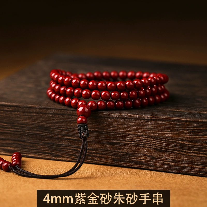 Natural height Sand 108 Buddha bead bracelet women's official flag Store original natal year hand Men