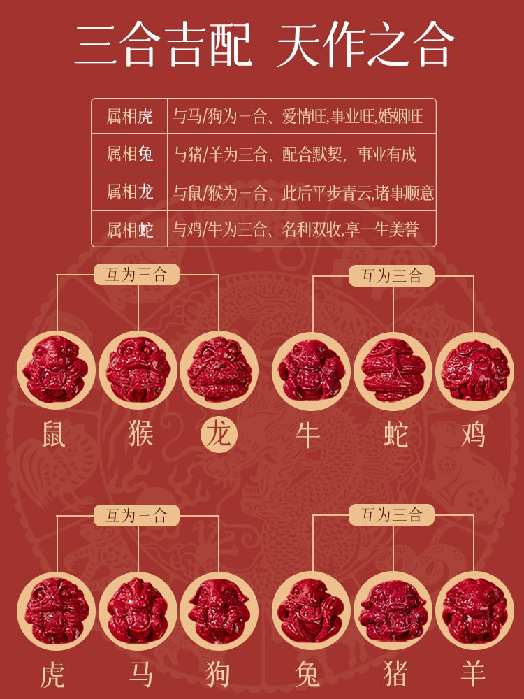 2024 year natal year cinnabar bracelet to resolve the body talisman.