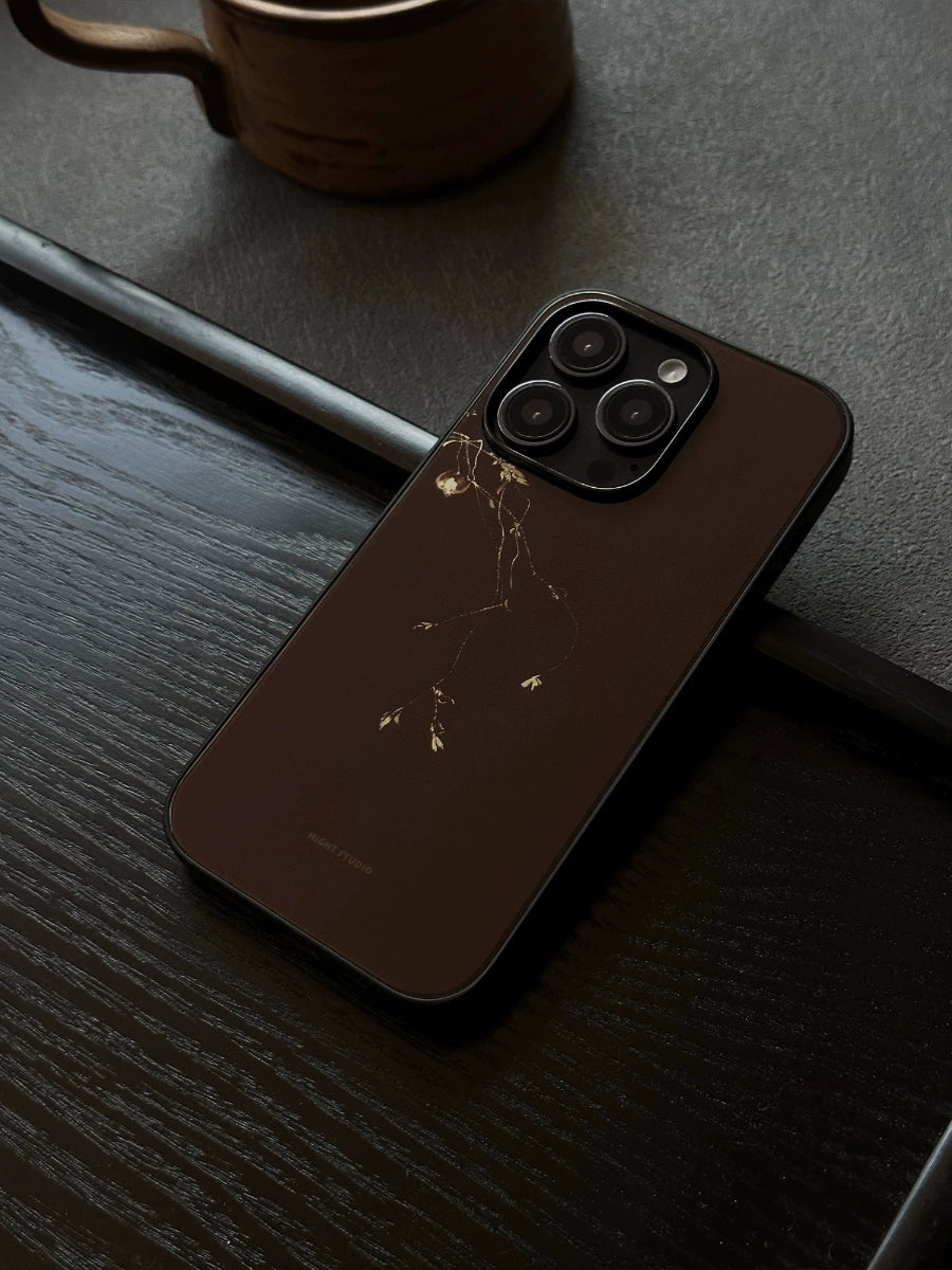 Night Studio Sandalwood Branch Brown Phone Case