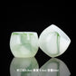 Jade + Jade Teacup Wine Cup Kung Fu Tea Set Self-Use + Raw High + Jade Master Cup ++ Tea Cup