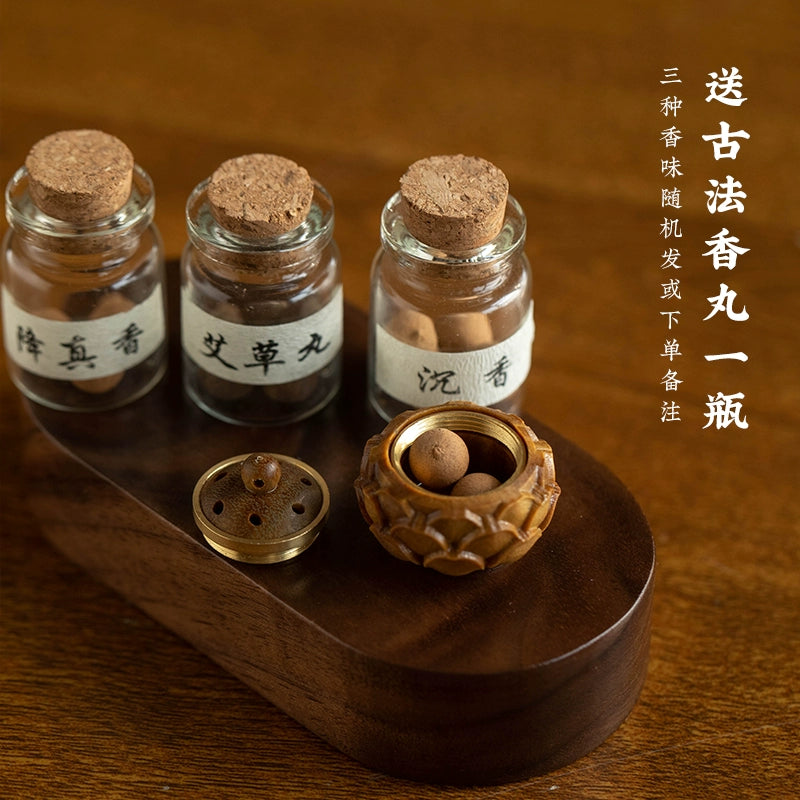 Purple sand small tea Home aromatherapy desktop Handmade fragrant pills for men and women Ego Tea