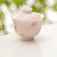 Pink Hand-Painted Cherry Blossom Gaiwan