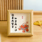 New Chinese-style insertion of square photo frame, table top, ancient photo props