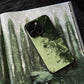 Art Retro Dark Green Thin Phone Case