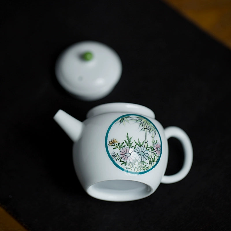 Pure Hand-Painted Daisy Teapot