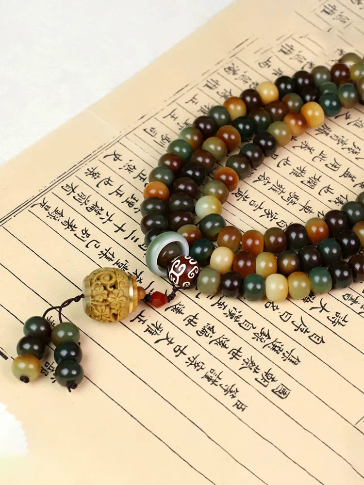 [Dunhuang Sky] 108 Bodhi Zi Handmade Original Bracelet Men and women holding Buddha beads rosary beads