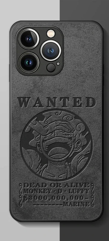 One Piece Luffy Black Phone Case