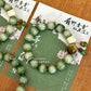 Bamboo green goat milk fruit, original rice cake Bodhi root bucket beads, small fresh bracelet Wenwan