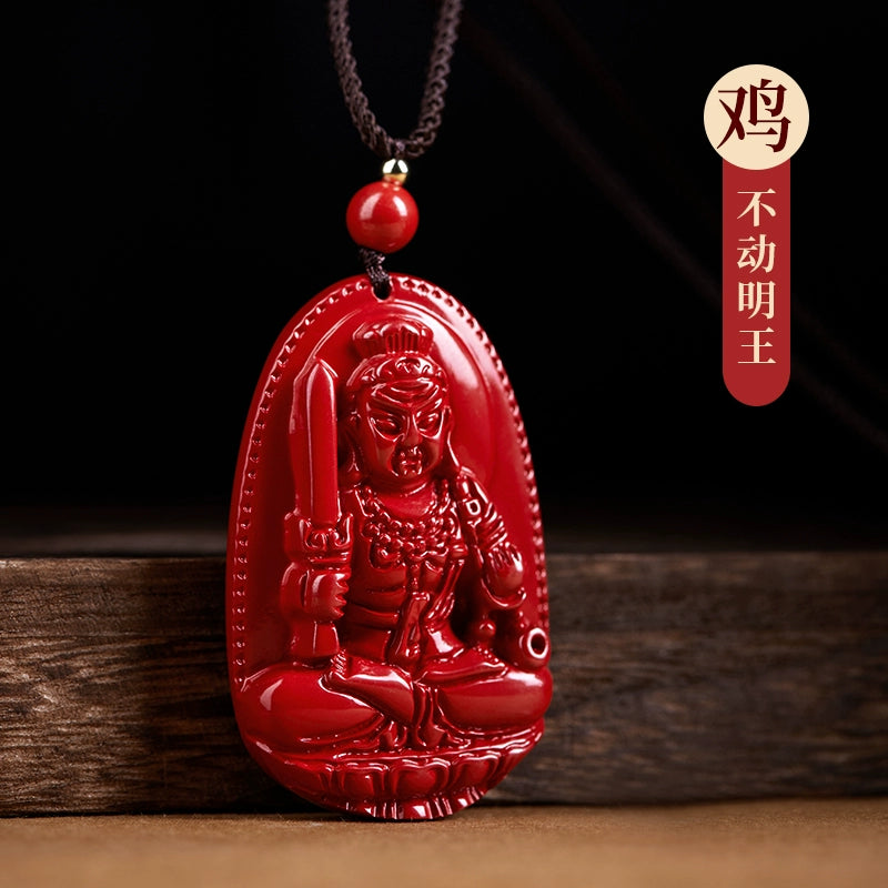 Manjushri Cinnabar Natal Buddha Female Natal Year Shou Shen Man Body Character Mother