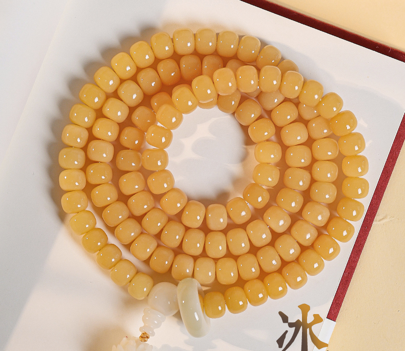 Douyin, the same Yuhua Bodhi root 108~ hand~ rosary bead Bodhi child Wenwan handheld~ play Buddha bead girl