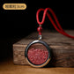 Cinnabar rough stone crystal sand gaga box natal year hanging female piece powder male grain with body talisman