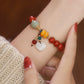 Ethnic hand-made agate stone with small, high-quality, high-quality honey bracelet.