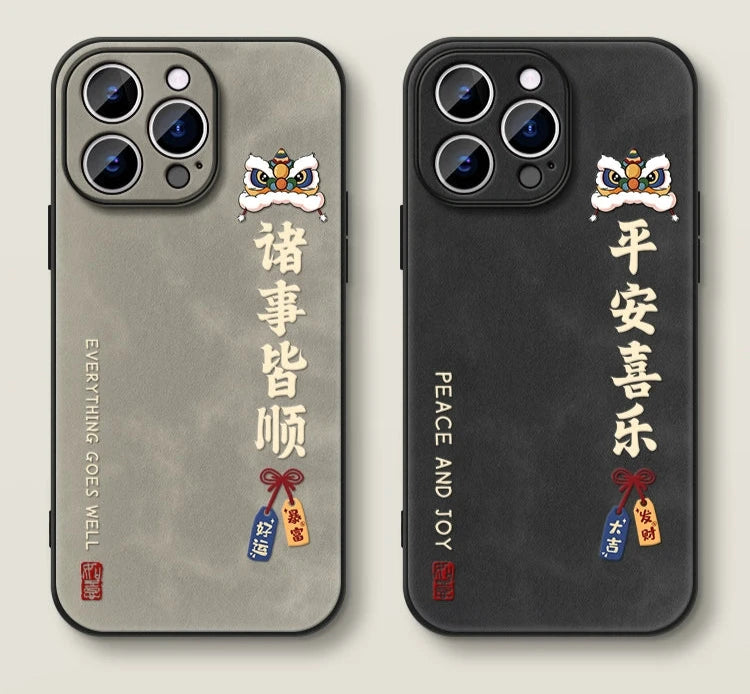 Chinese Dragon Leather Phone Case