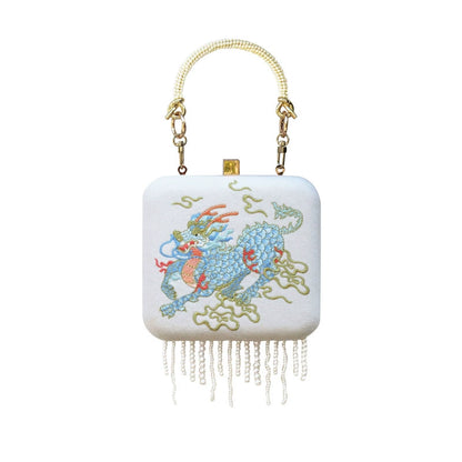 Chinese Kirin Pattern Embroidered Bag