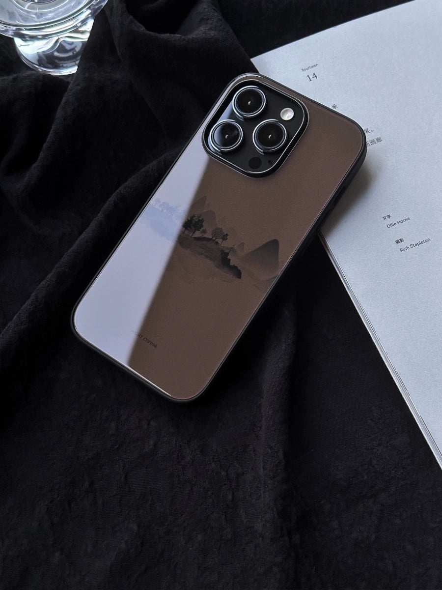 Night Studio Natural Painted Brown Phone Case