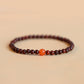 Authentic Indian Small Red Sandalwood Bracelet Men's Old Wood Buddha Bead Gold Star Old Material Sandalwood Sandalwood Hand Women's