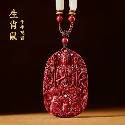 Cinnabar Hanging Male Zodiac Shou Shen Year Benming Year Benming Year Charm Female Benming Buddha