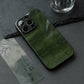 Night Studio Vintage Dark Green Waterproof Phone Case