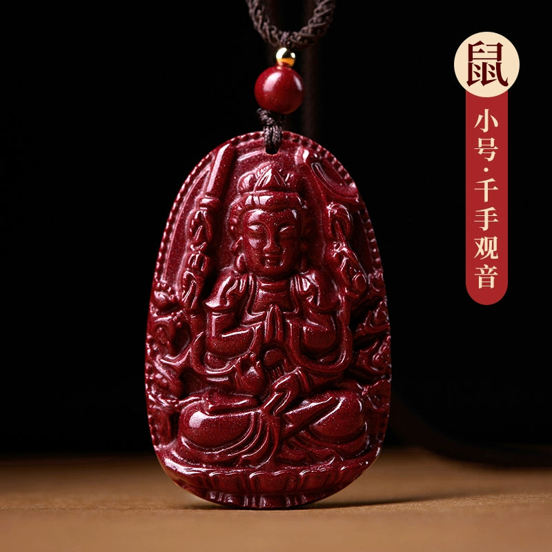 Manjushri Cinnabar Natal Buddha Female Natal Year Shou Shen Man Body Character Mother