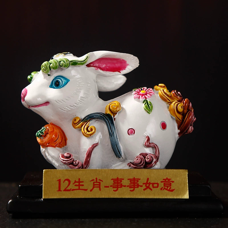 Ancient Hand Twelve Zodiac Mascot Little Clay Figure Clay Sculpture A piece of Chinese characteristics Read Products for foreigners