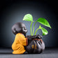 Little Monk Flower Arrangement Hydroponic Plant Flower Arrangement Tea