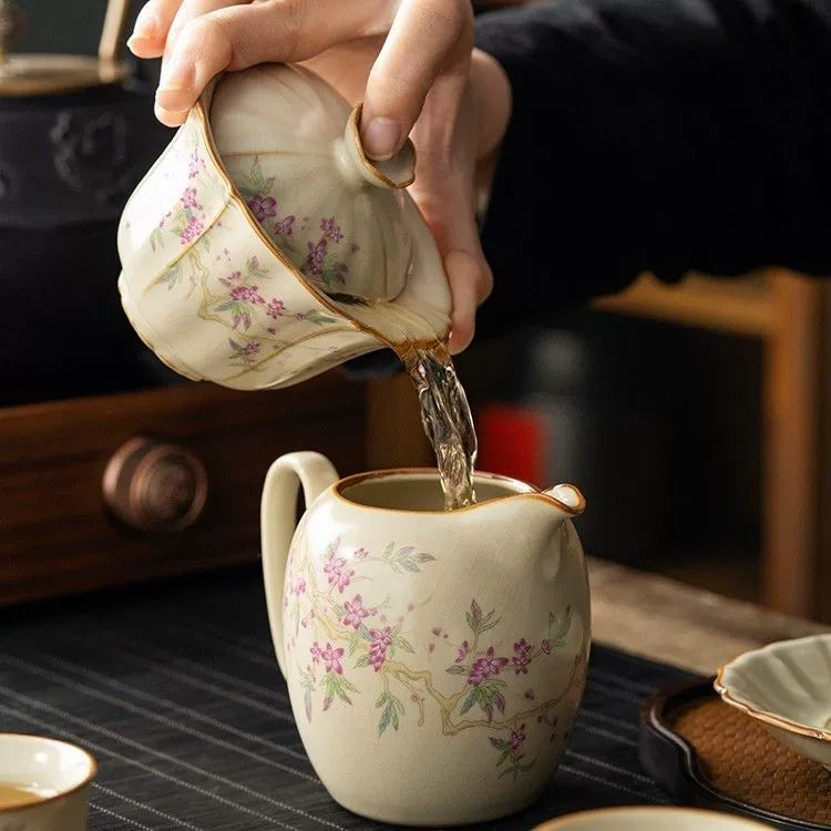 120 ML Ru Kiln Plum Blossom Gaiwan