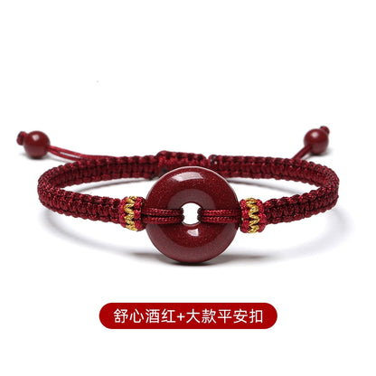 Sand hand Women's model, natal year Year cinnabar safety buckle Hand Hand cinnabar bracelet