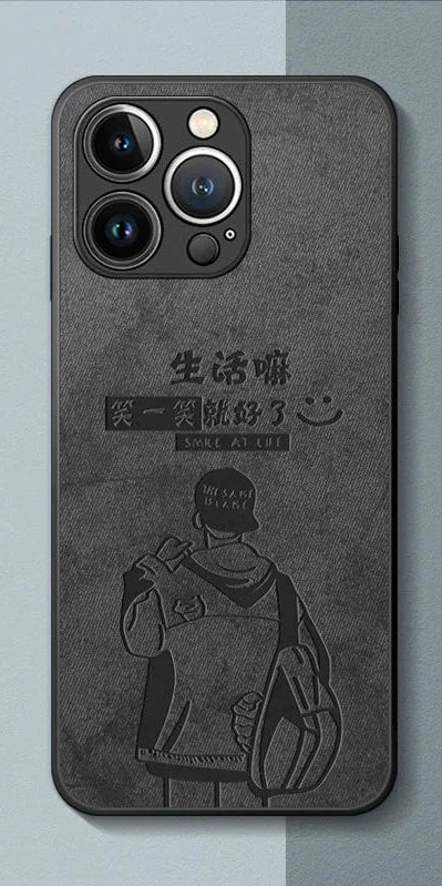 One Piece Luffy Black Phone Case