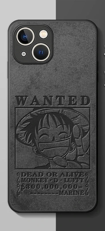 One Piece Luffy Black Phone Case