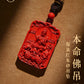 Cinnabar hanging female model, sand natal Buddha, Buddha, Shou Shen piece, male body talisman