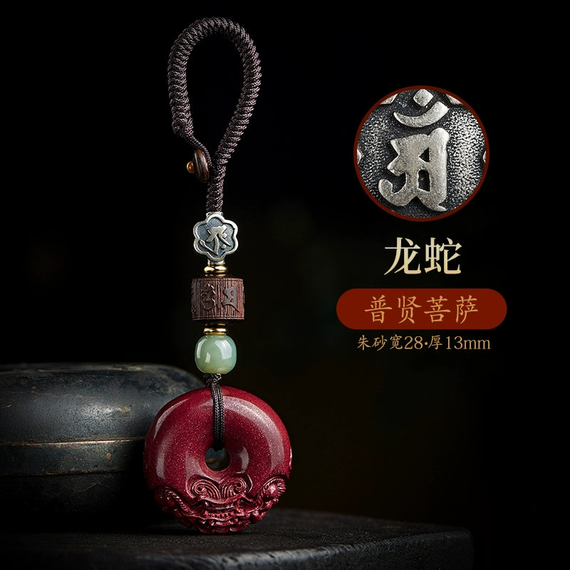 Obsidian safety buckle, steam buckle, key buckle, men's high-end New Year's high-end goods, feeling Pixiu, female