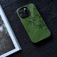 Night Studio Retro Green Bamboo Leaf Phone Case