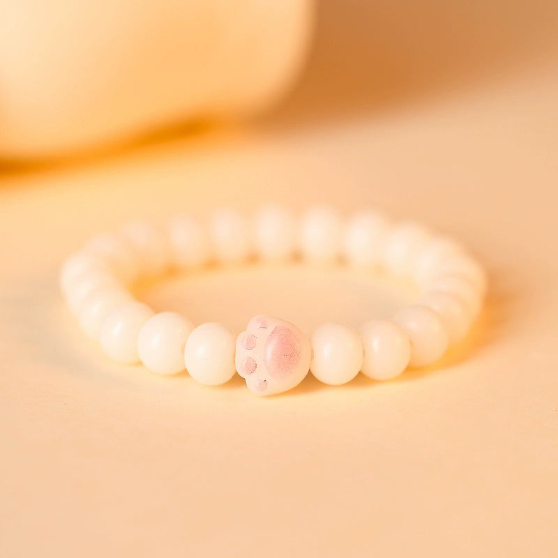 Pollen Claw Mi Bodhi Root Hand Female White Jade Bodhi Son Finger Soft Raw Handheld Bodhi Bracelet