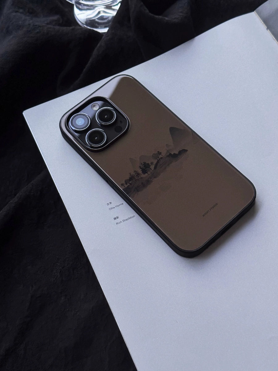 Night Studio Natural Painted Brown Phone Case