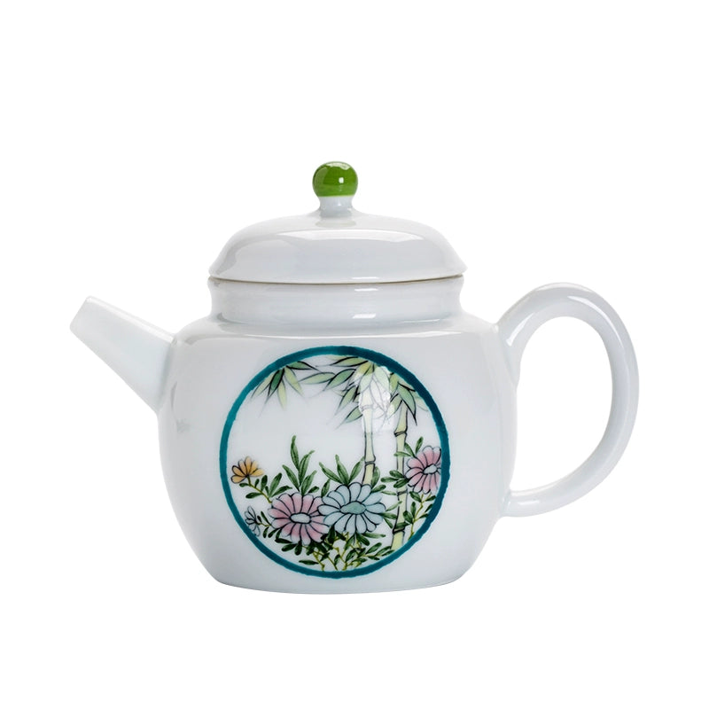 Pure Hand-Painted Daisy Teapot