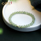 Heart Hall [Gold] Natural Ice Bottom Clear Water Hetian Jade Hand Girl Luxury Small Fine Ancient Bracelet