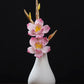 New Chinese-style ceramic handmade plum blossom vase, desktop design, guest flower arrangement, home furnishing, room design