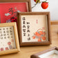 New Chinese-style insertion of square photo frame, table top, ancient photo props