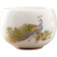 Dehua suet jade white porcelain peacock cup handmade master cup kung fu tea set cup household tea box set