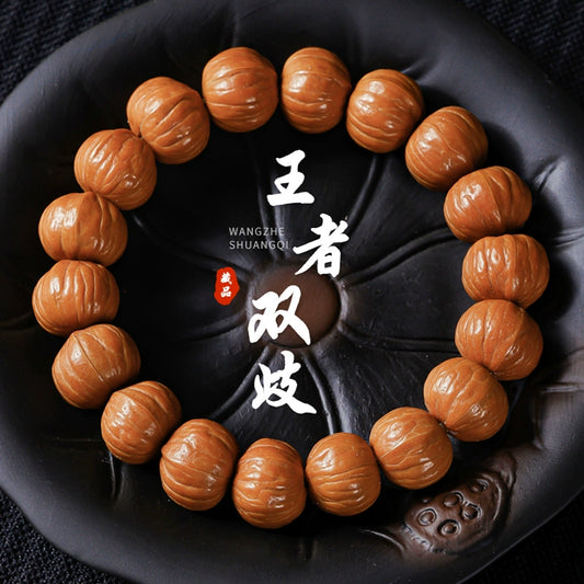 Monkey/Walnut Bracelet Local Tyrant String Natural/Repair/Feather Monkey/Beijing Octagonal Original Seed/Circle Wenwan Buddha Bead Male